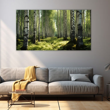 Birch Tree Painting on Canvas